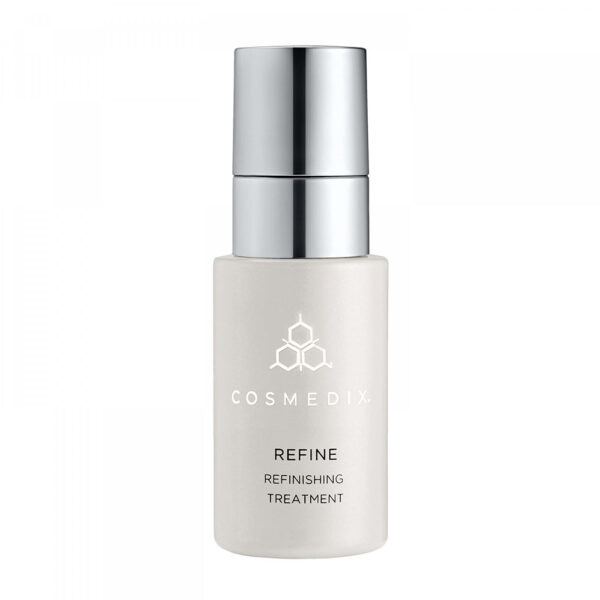 Cosmedix refine skin treatment bottle.