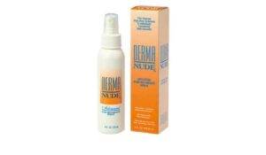 Derma Nude hair retardant spray bottle.